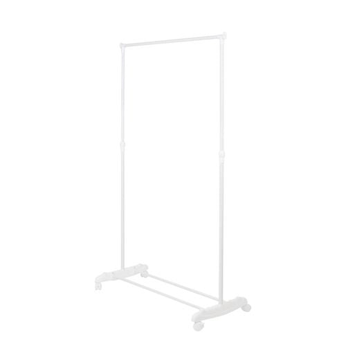 All Set 42 x 82 x 160cm Single Extendable White Garment Rack