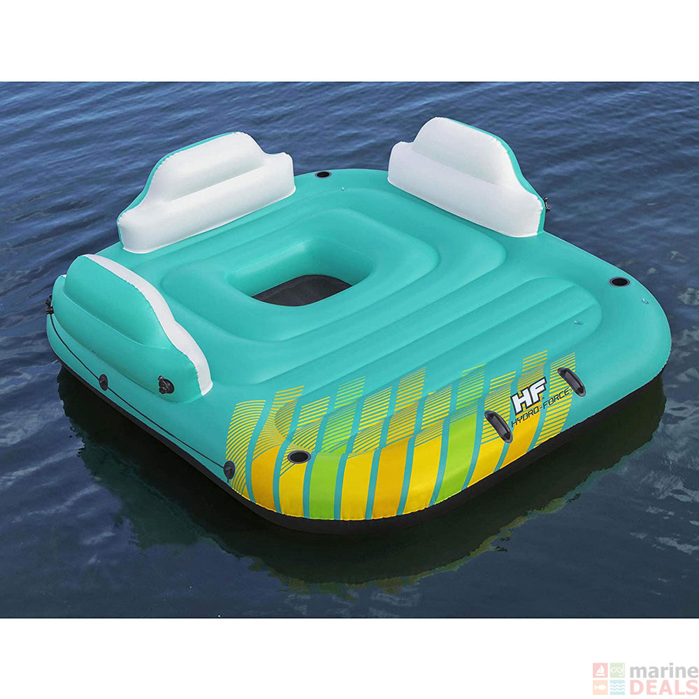 Outdoor Hydro-Force Sunny Lounge 5-Person Inflatable Island Lounge