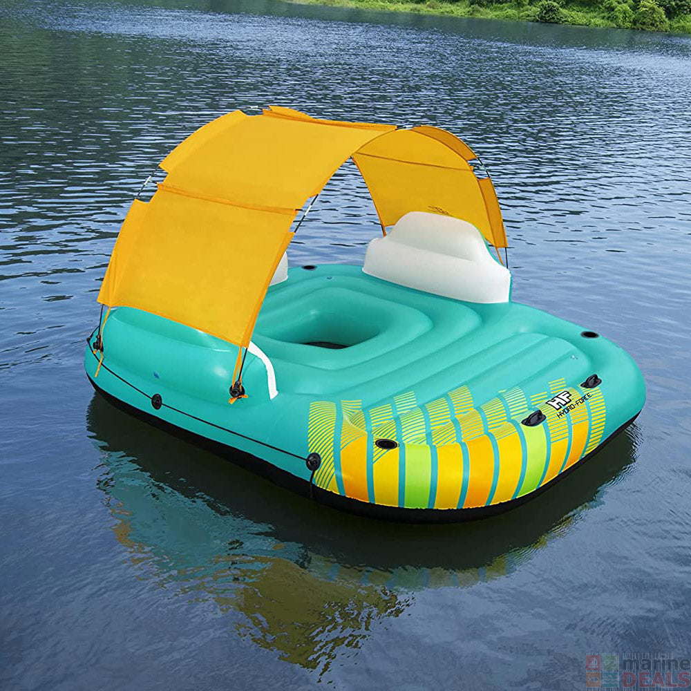 Outdoor Hydro-Force Sunny Lounge 5-Person Inflatable Island Lounge