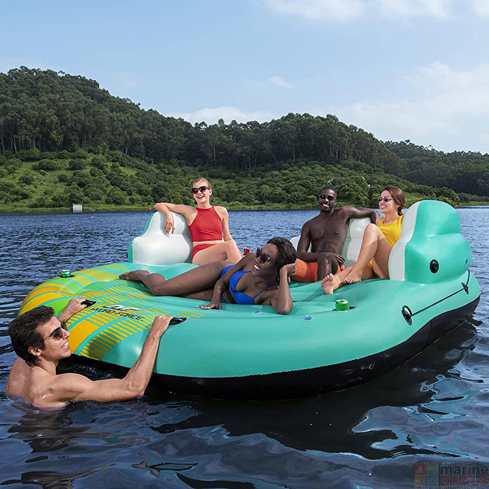 Outdoor Hydro-Force Sunny Lounge 5-Person Inflatable Island Lounge