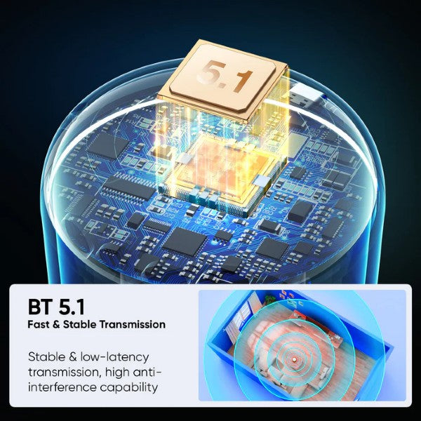 Tech JR-ML03 RGB Transparent Bluetooth Wireless Speaker with Light