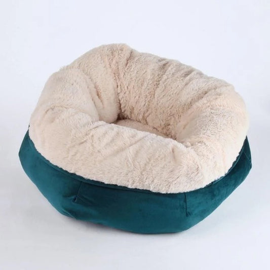 Pets Max & Mittens Snuggle Cat Bed Emerald Green