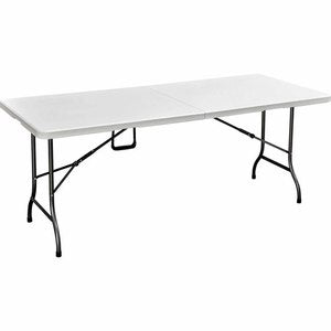 Home Number 8 Folding Trestle Table White 6ft
