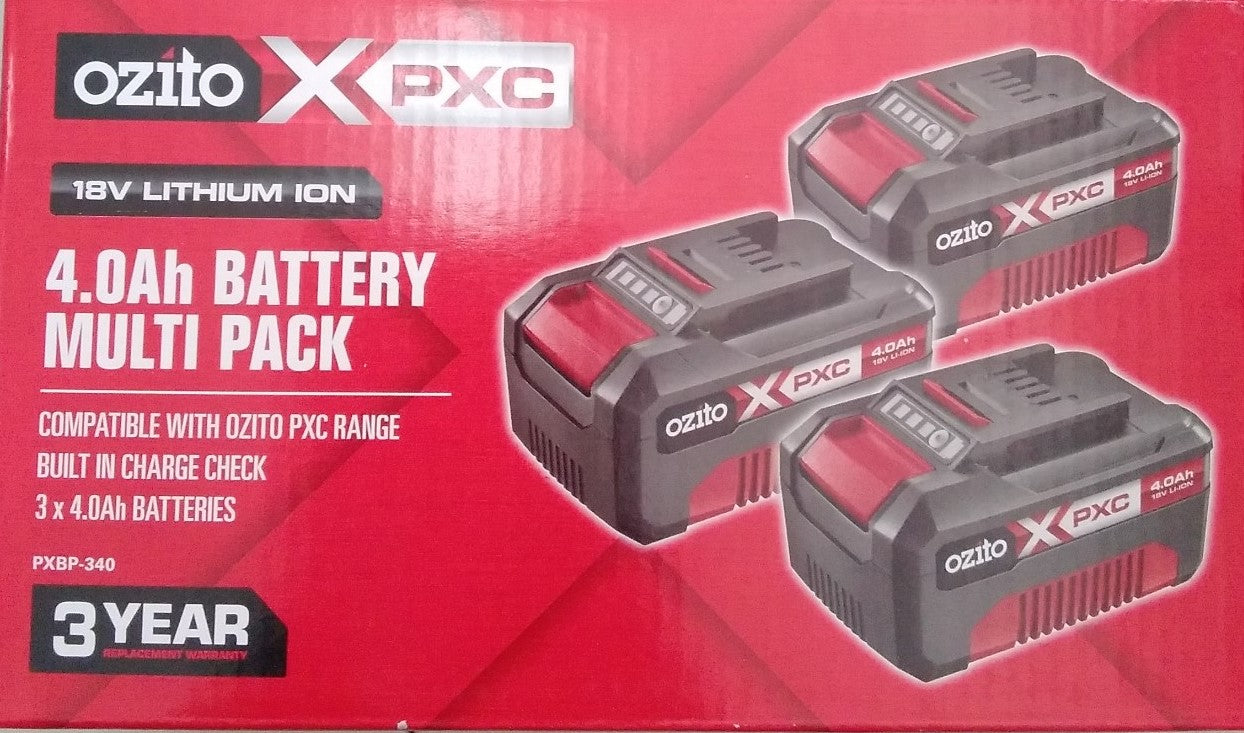 Ozito PXC 18V 4.0AH BATTERY MULTI PACK
