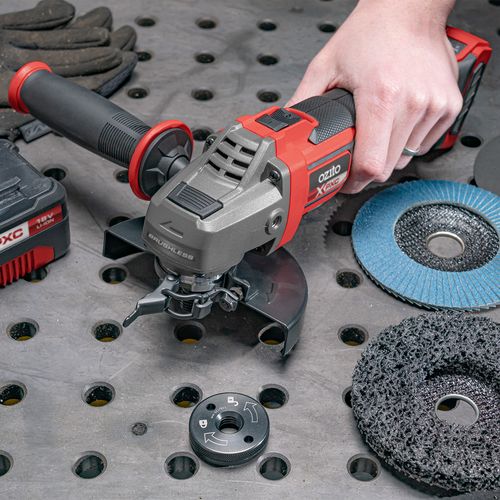 Tools Ozito PXC 18V 125mm Brushless Angle Grinder PXBVAGS-125 - Skin Only {special price is $283.50}