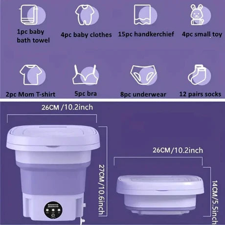 Laundry Portable Mini Washing Machine 8L