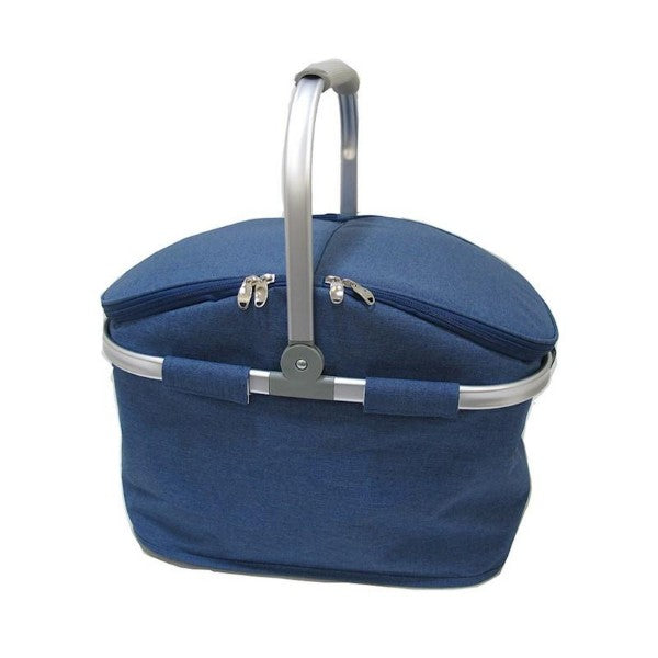Camping Tablefair Picnic Cooler Bag Aluminium Frame & Handle Blue