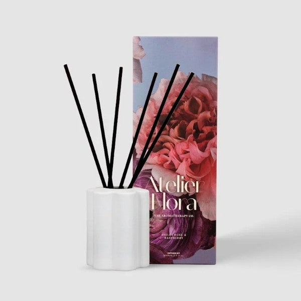 Home The Aromatherapy Atelier Flora Diffuser Violet Rose & Raspberry