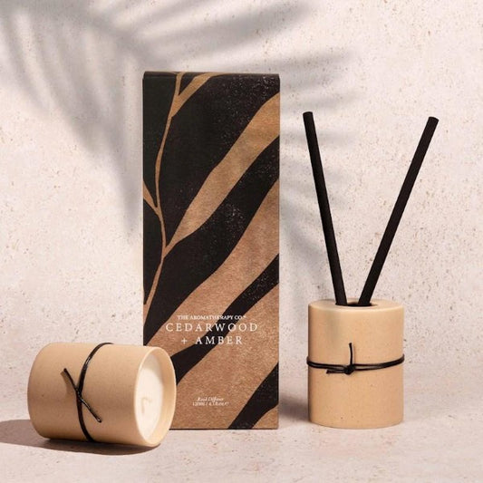 Home The Aromatherapy Co Desert Leaf Diffuser Cedarwood & Amber