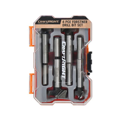 Hand Tools Craftright 4 Piece Forstner Drill Bit Set Supply