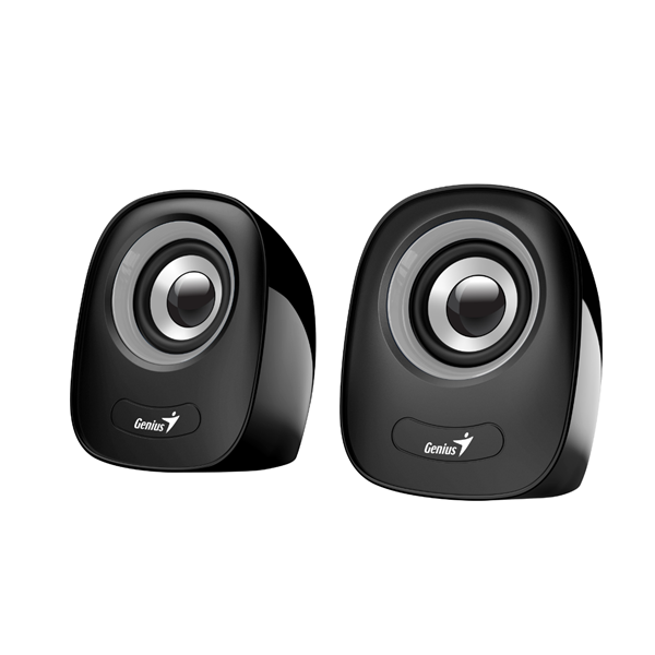 Tech Genius SP-Q160 Black USB Powered Mini Speakers - Gray