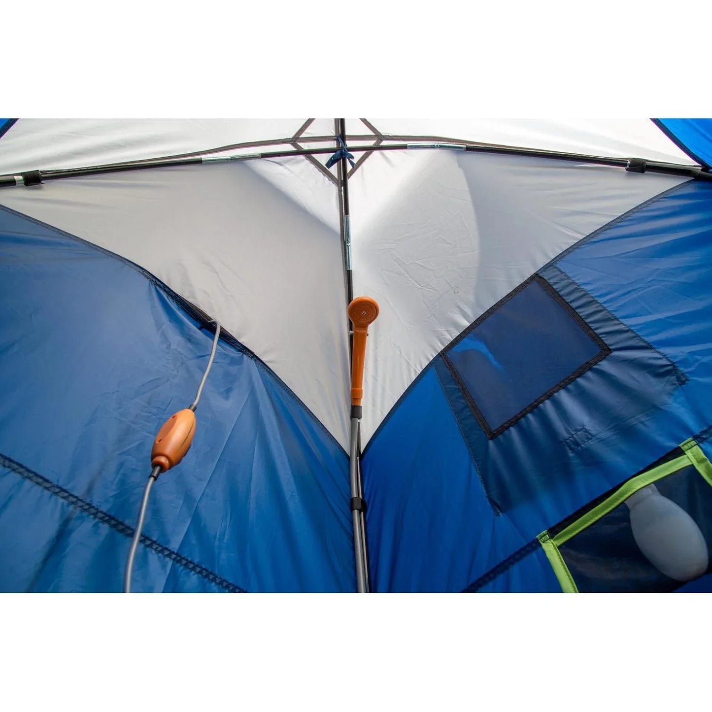 Camping Kingfisher Shower Tent W: 1200mm, H: 2100mm, D: 1200mm Blue