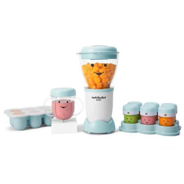 Baby Bullet White/Blue - (Great for blending baby food, veges, soft fruits) (6142277877912)