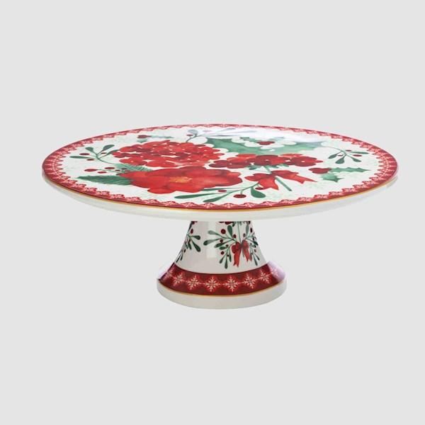 Kitchen Maxwell & Williams Mistletoe Footed Cake Stand 30cm