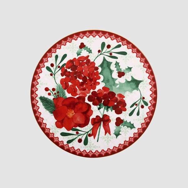 Kitchen Maxwell & Williams Mistletoe Footed Cake Stand 30cm