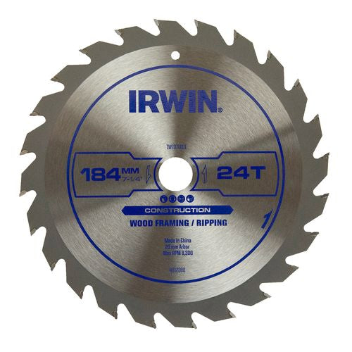 Tools - IRWIN 184mm 24T Circular Saw Blade {7x instock nadi}