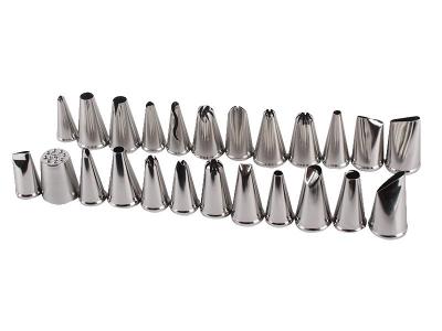 Icing Cream Piping Stainless Steel Nozzles 24pcs (7039875023000)