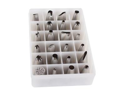 Icing Cream Piping Stainless Steel Nozzles 24pcs (7039875023000)