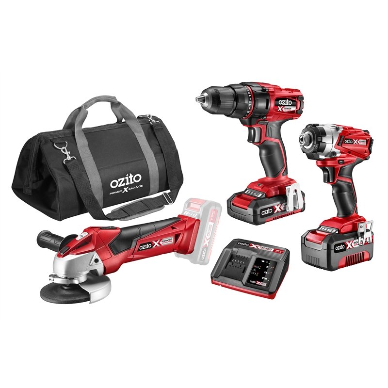Ozito PXC 18V 3 Piece Kit (4523146739769)