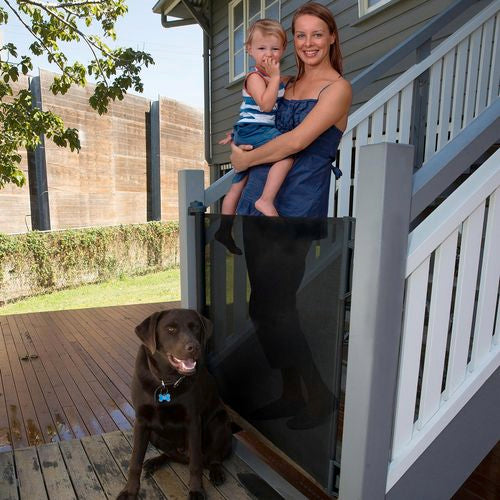Perma Child Safety 1.8m Warm Black Retractable Gate (6916196008088)