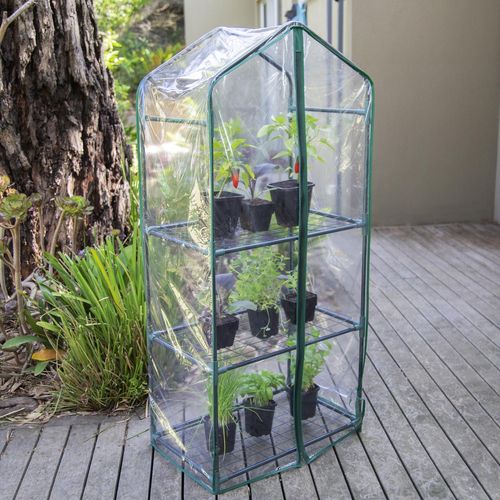 Natural Life 59 x 39 x 126cm 3 Tier Greenhouse