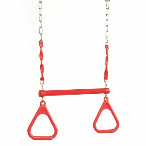 Swing Slide Climb Plastic / Steel Trapeze with Red Rings (5314141323416)