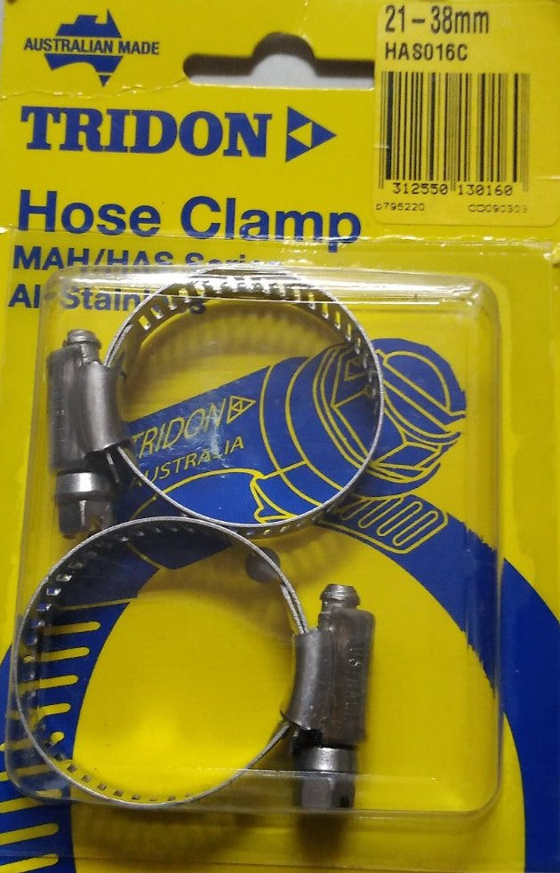 Fastenings - 21-38mm 304 Stainless Steel Hose Clamp