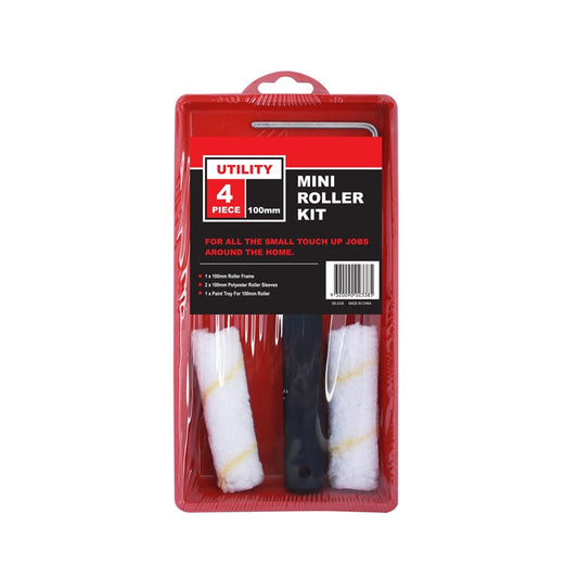 Utility 100mm 4 Piece Mini Roller Kit (4523337023545)
