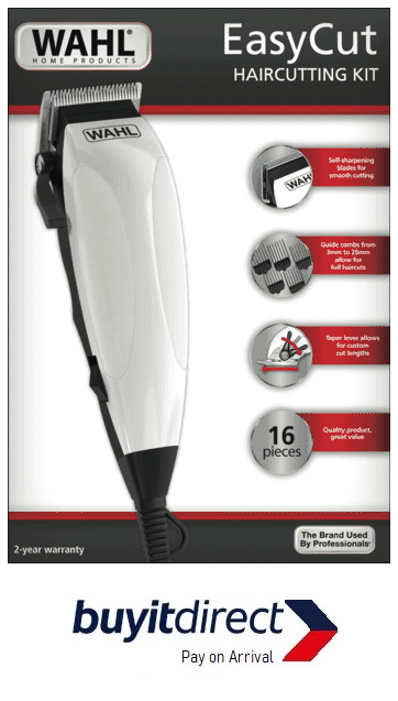 Mens Wahl Easy Cut Haircutting Kit - 10 Guide Combs