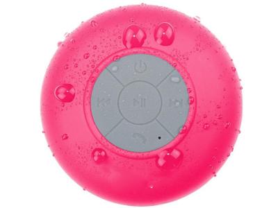 Tech - Waterproof Bluetooth Shower Hands-free Portable Speaker - Red