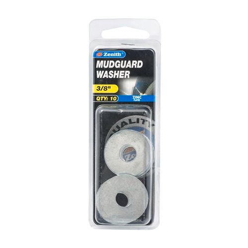 Zenith 3/8" Zinc Plated Mudguard Washer - 10 Pack (6901829533848)