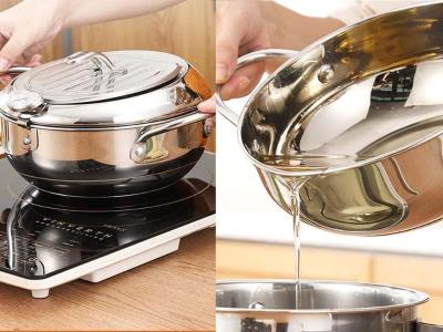 Kitchen Deep Fryer Pot Controller Temperature Kitchen Pot