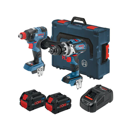 Bosch Blue 18V 5.0Ah 2 Piece ProCore B/less Combo Kit with/ BONUS Angle Grinder