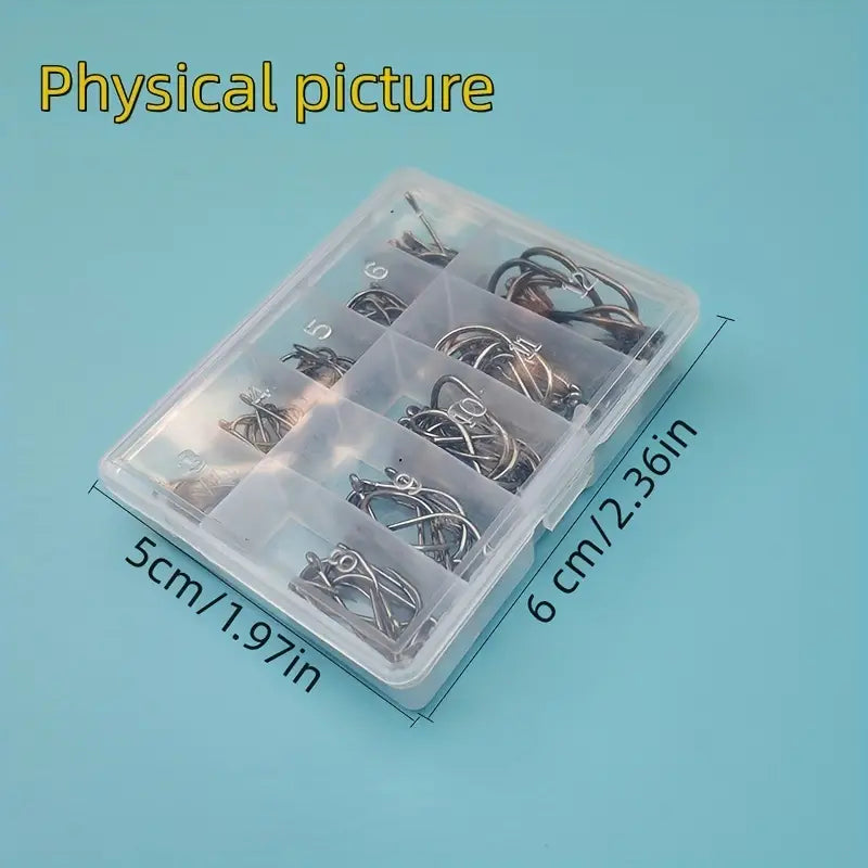 100pcs/set Stainless Steel Fish Hooks