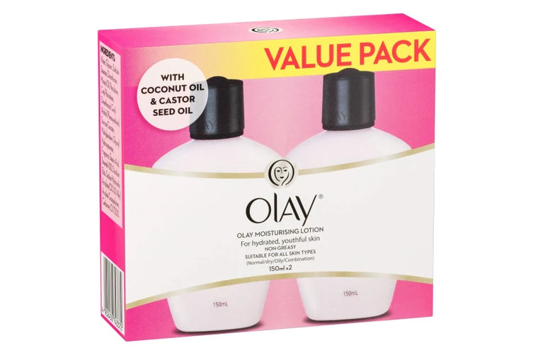 Ladies Olay Moisturising Lotion 150ml x 2 Value Pack