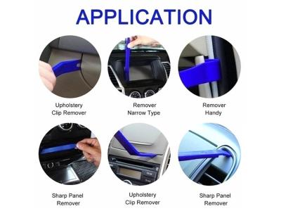 Automotive 12pcs Car Audio Dash Removal Tools Panel Door Stereo Pry Bar Kit