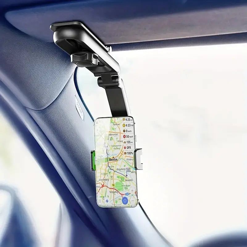 Tech Rotating Sun Visor Cellphone Car Holder Universal