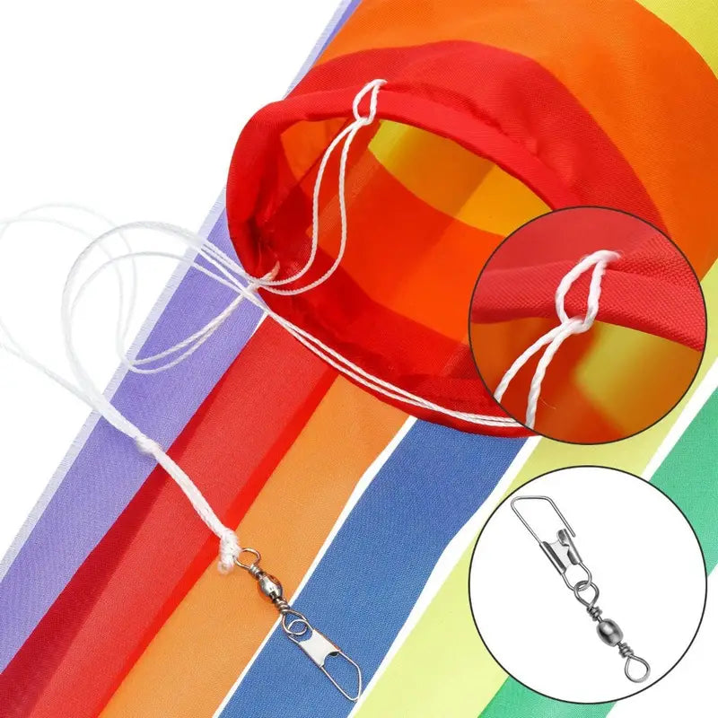 Rainbow Column Windsock Flag