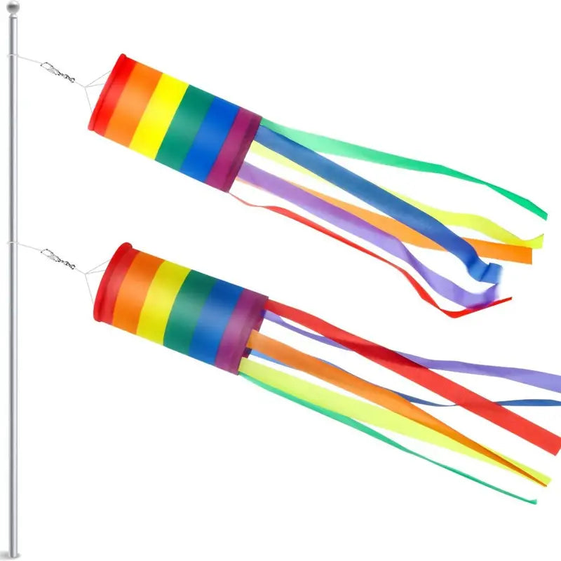 Rainbow Column Windsock Flag