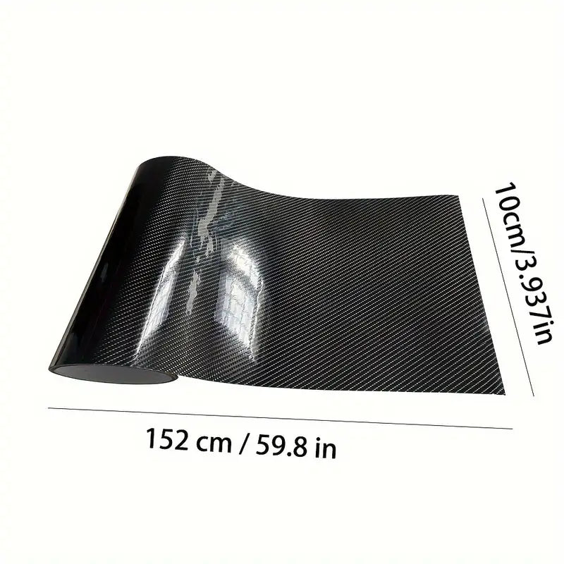 Vehicles 10*152cm/3.93*59.84in 7D Car Sticker Glossy Carbon Fiber Vinyl Film