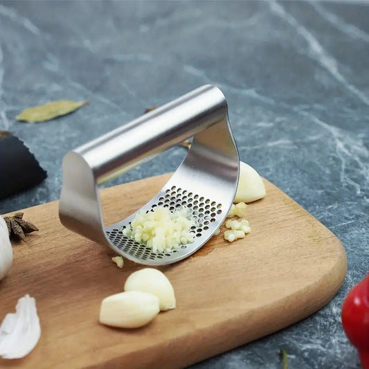 Kitchen 1pc Stainless Steel Garlic Press