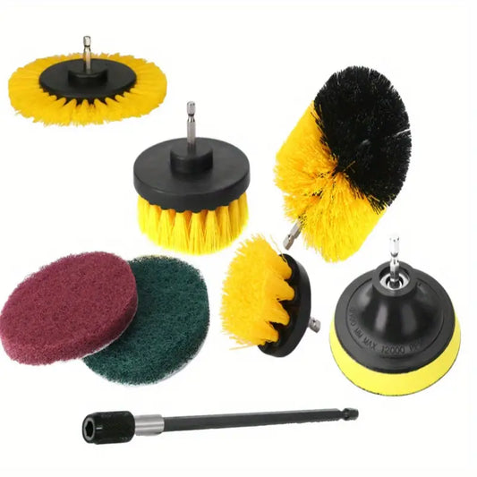 Tools 4pcs-12pcs Drill Attachment Scrub Brush Set