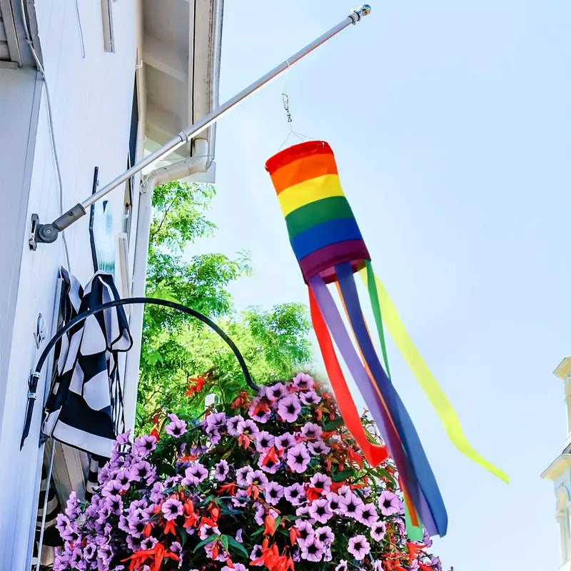 Rainbow Column Windsock Flag