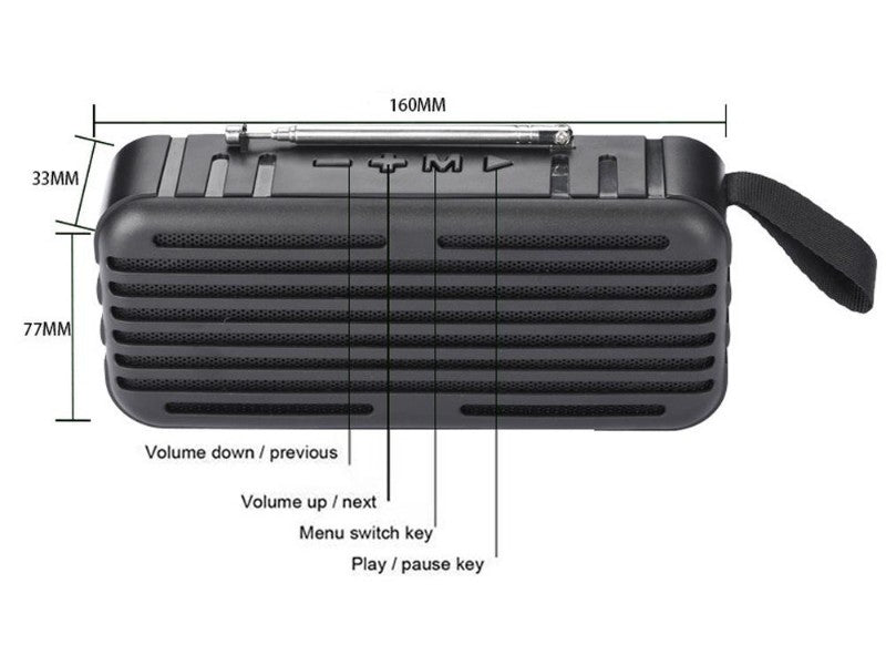 Tech Solar Radio Bluetooth Speaker