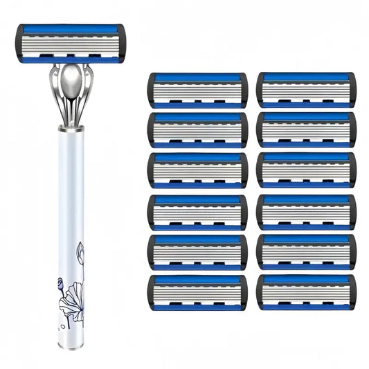 Men's Manual Razor 12 Pieces Replacement Blades