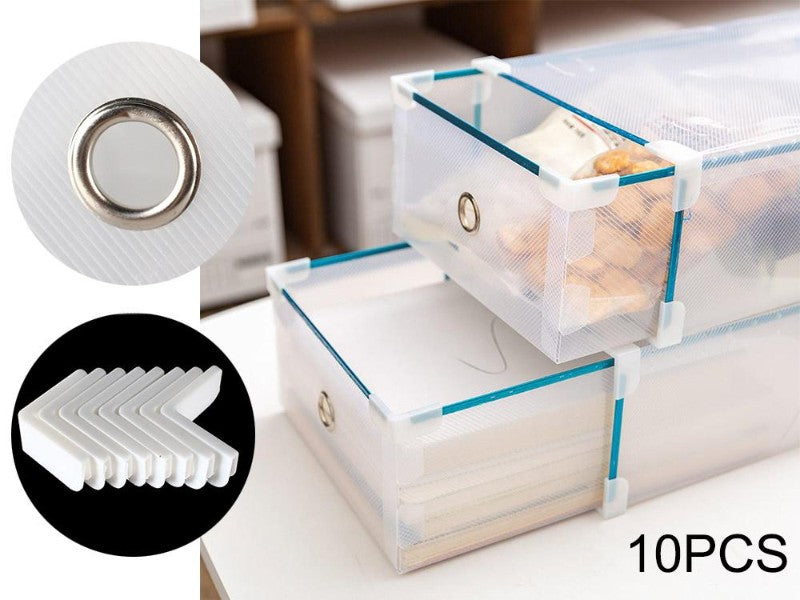 Shoe Storage Box Organiser Wardrobe 10pcs