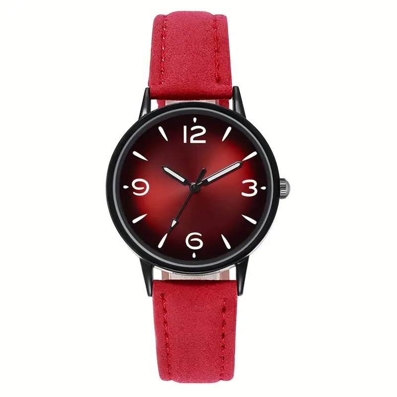 Ladies Fashionable Womens Quartz Watch RED