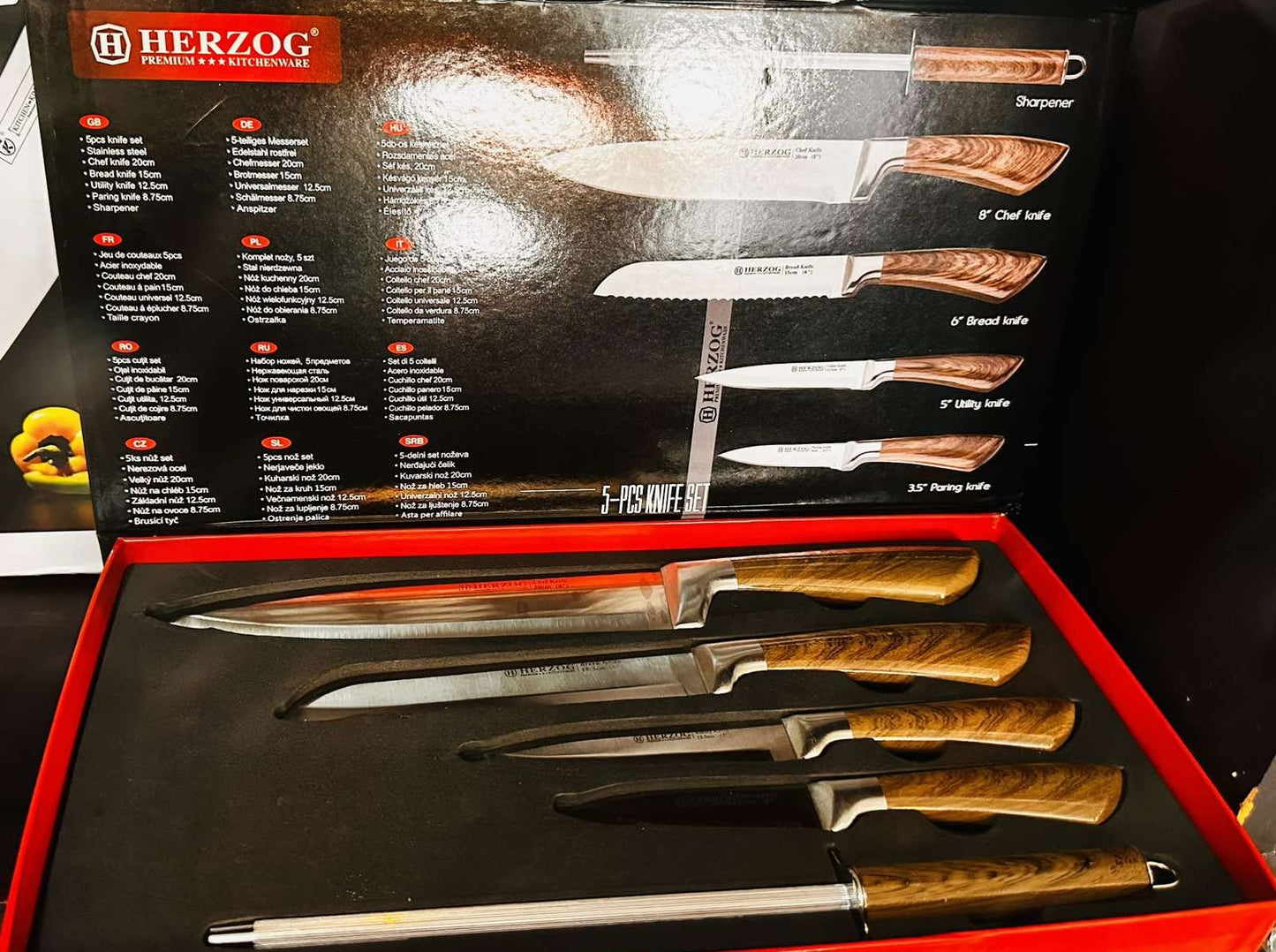 Kitchen 5PCS Knife Set - Stainless Steel Knife Set