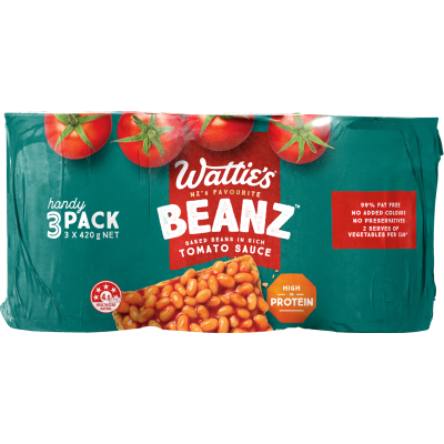 Wattie's Baked Beans In Tomato Sauce 3 x 420g