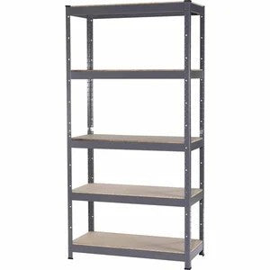 Shelving Jobmate 5 Shelf Unit H: 1824mm, W: 915mm, D: 408mm Grey